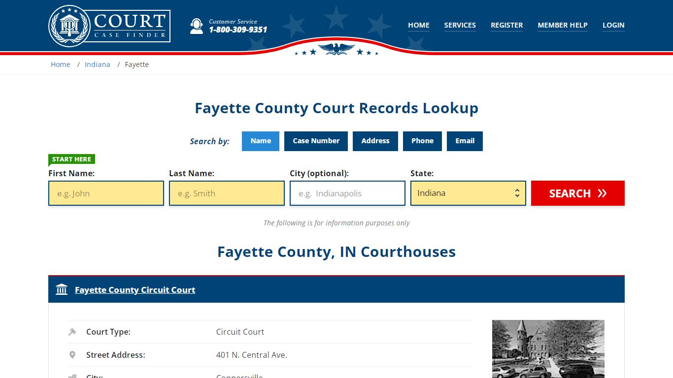 Fayette County Court Records | IN Case Lookup
